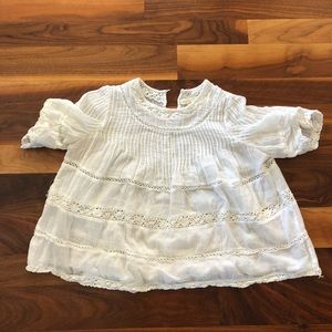 Love Sam white crochet top S